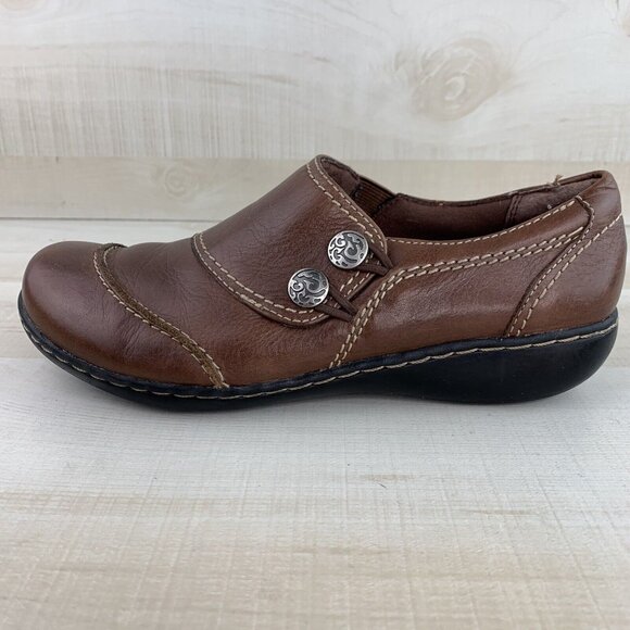 Clarks Bendables Brown Loafers - Picture 2 of 11